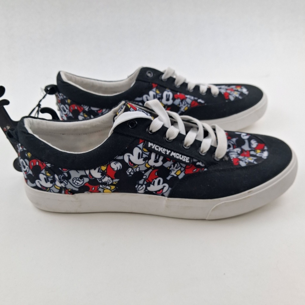 Ground Up Shoes Mens Size 12 Multicolor Mickey Mouse Canvas Casual Sneakers